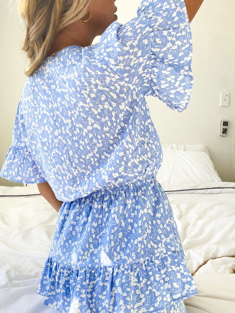 WeLove Fashion Boracay Dress - Blue Print CLOTHING 6 WeLove Fashion Boracay Dress - Blue Print CLOTHING