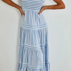 Sweetacacia Bowie Dress - Blue Stripe