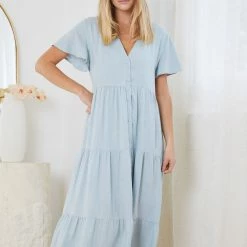 Miracle Fashion CLOTHING Breighton Dress - Light Blue