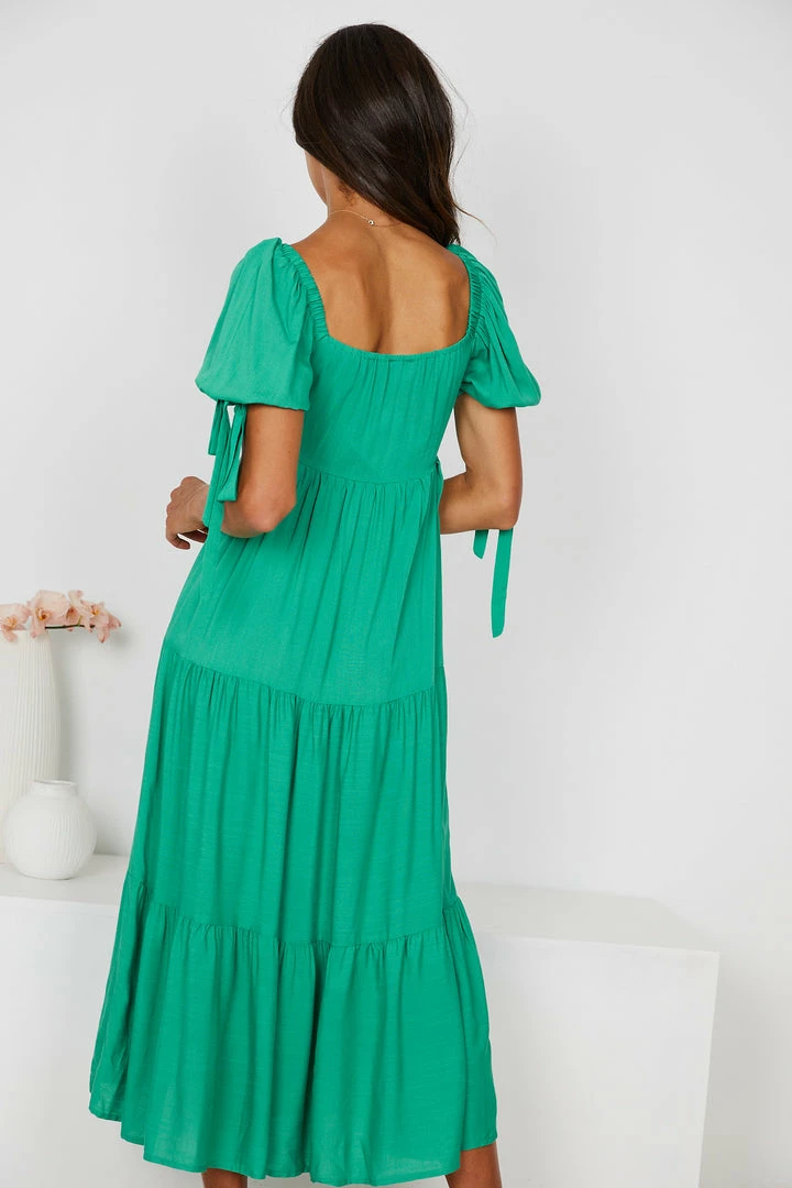 Pink Diamond Brooks Dress - Green 4 Pink Diamond Brooks Dress - Green