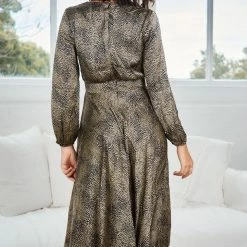 Sunny Girl CLOTHING Bryleigh Dress - Olive Print 10 Sunny Girl CLOTHING Bryleigh Dress - Olive Print