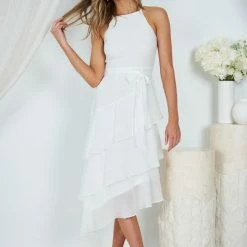 Esther Luxe Cadence Dress - Ivory CLOTHING 10 Esther Luxe Cadence Dress - Ivory CLOTHING