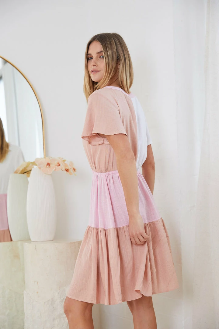 Miracle Fashion CLOTHING Calabrene Dress - Multi 4 Miracle Fashion CLOTHING Calabrene Dress - Multi