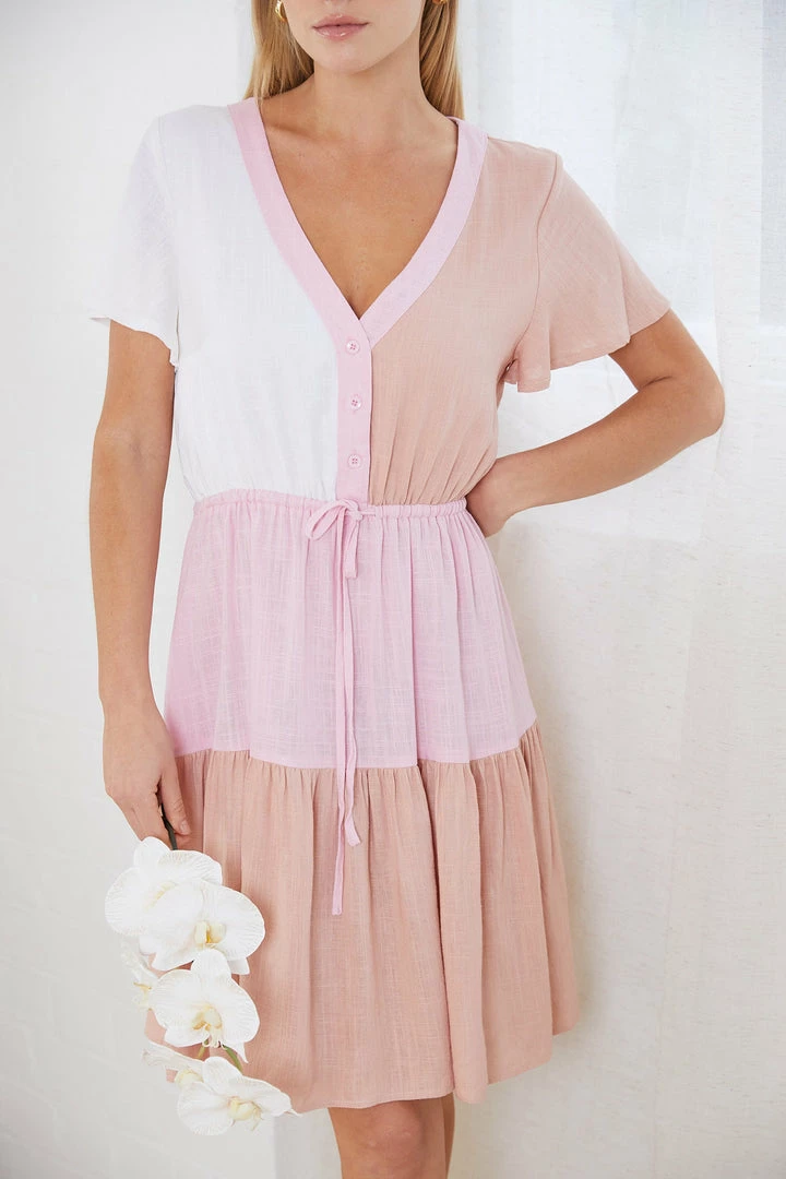 Miracle Fashion CLOTHING Calabrene Dress - Multi 3 Miracle Fashion CLOTHING Calabrene Dress - Multi