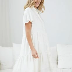 Miracle Fashion CLOTHING Calabria Dress - White