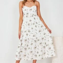 Sassy Hills Fashion Calaca Dress - White Print