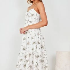 Sassy Hills Fashion Calaca Dress - White Print
