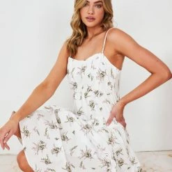 Sassy Hills Fashion Calaca Dress - White Print