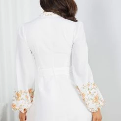Wild Ginger Calanthe Dress - White Floral