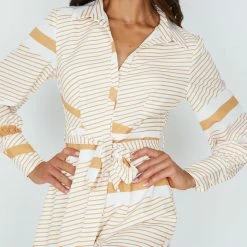 Style State Calay Playsuit - Honey Print CLOTHING