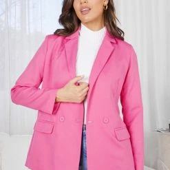 Pink Diamond CLOTHING Calley Blazer - Pink