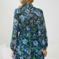 Miracle Fashion CLOTHING Calliope Dress - Dark Green Floral