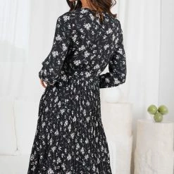 Dream House Calvinah Dress - Black Floral