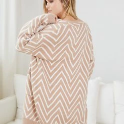 HQ Fashion Camdenne Cardigan - Camel Print