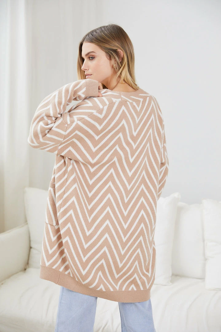 HQ Fashion Camdenne Cardigan - Camel Print 4 HQ Fashion Camdenne Cardigan - Camel Print