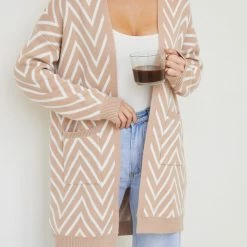 HQ Fashion Camdenne Cardigan - Camel Print