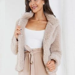 Pink Diamond CLOTHING Carebear Jacket - Beige