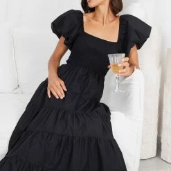 Pink Diamond Carinna Dress - Black 14 Pink Diamond Carinna Dress - Black