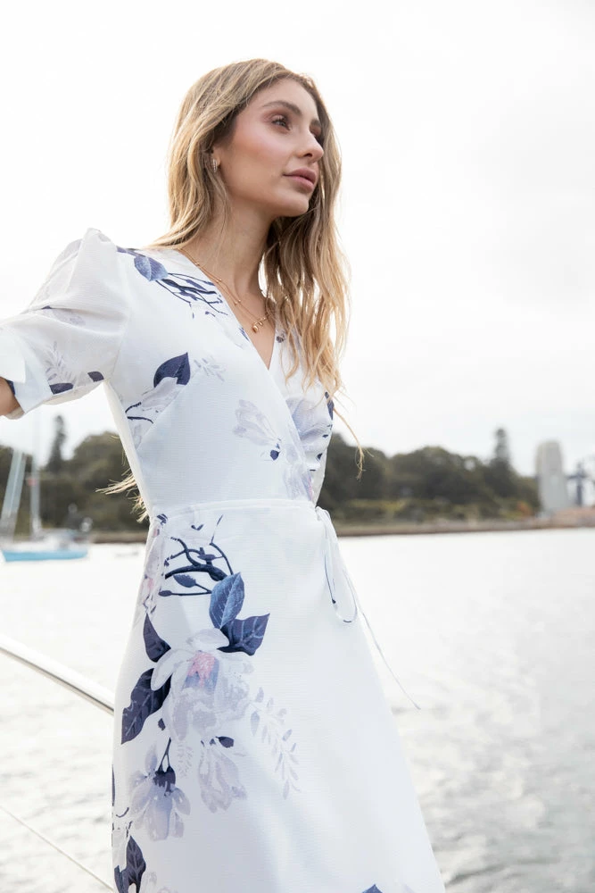 Desire Carmen Dress - White Floral 9 Desire Carmen Dress - White Floral