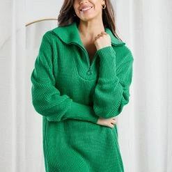 YH & Co (Chloe Yip) Caspere Knit Dress - Green