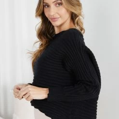 Rock Denim Caught Knit - Black