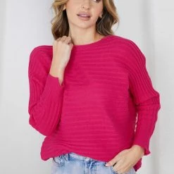 Rock Denim CLOTHING Caught Knit - Pink