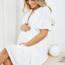 WeLove Fashion CLOTHING Cedar Dress - White