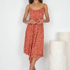 HQ Fashion Cesarina Dress - Rust Spot