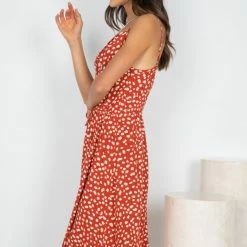 HQ Fashion Cesarina Dress - Rust Spot