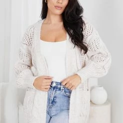 Miracle Fashion CLOTHING Chelly Cardigan - Beige