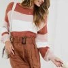 Style Box Cherette Knit - Rust Stripe