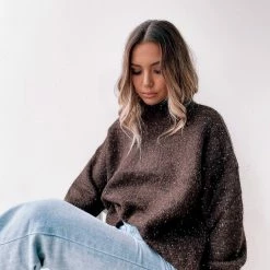 Qtrend Fashion PTY LTD Chesterfield Jumper - Chocolate 12 Qtrend Fashion PTY LTD Chesterfield Jumper - Chocolate