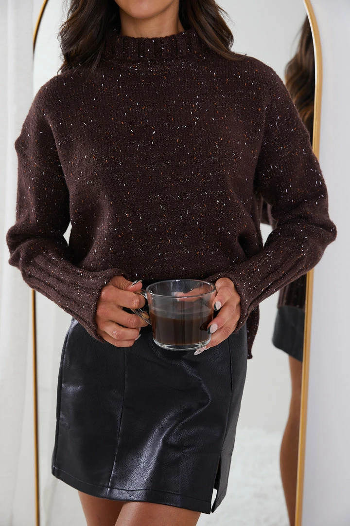 Qtrend Fashion PTY LTD Chesterfield Jumper - Chocolate 9 Qtrend Fashion PTY LTD Chesterfield Jumper - Chocolate