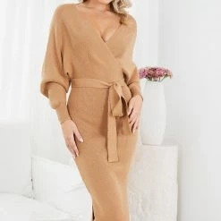 Indikah CLOTHING Classy Dress - Tan 13 Indikah CLOTHING Classy Dress - Tan