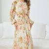 Wild Ginger Clementia Dress - Cream Floral