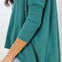 Desire Clia Knit - Green CLOTHING