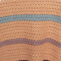 White Closet Concetta Cardigan - Camel Stripe CLOTHING