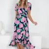 Style Box CLOTHING Condesa Dress - Black Floral