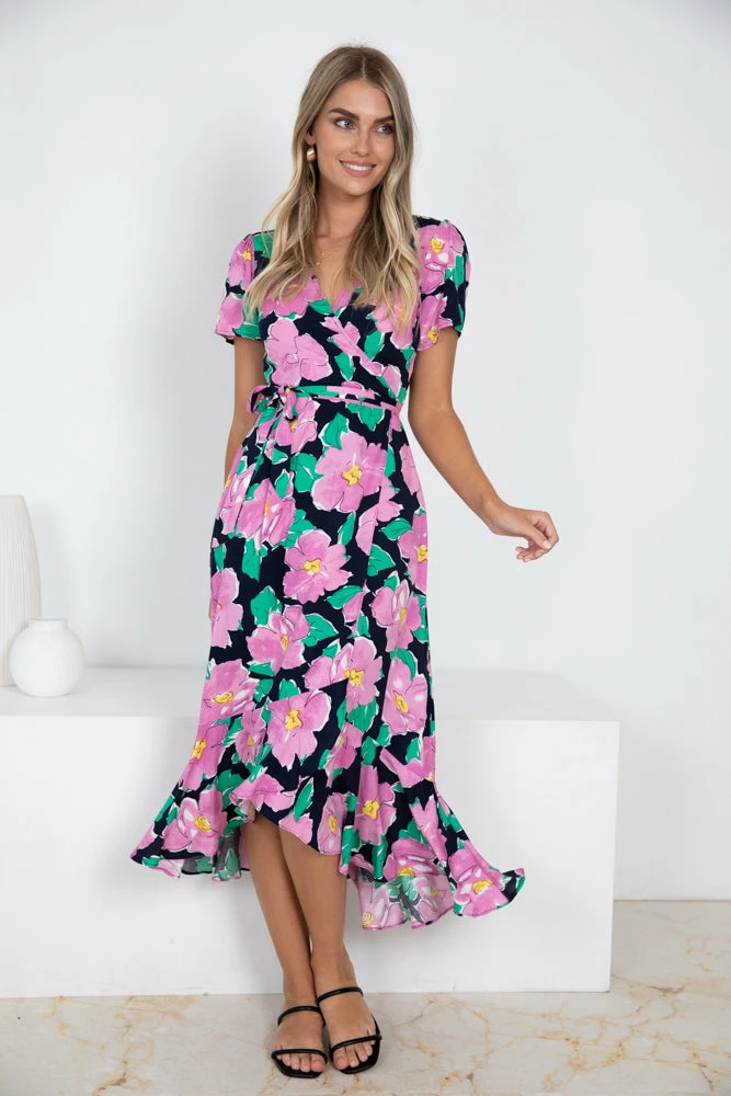 Style Box CLOTHING Condesa Dress - Black Floral 3 Style Box CLOTHING Condesa Dress - Black Floral