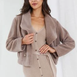 Style Box CLOTHING Corrine Jacket - Mocha