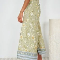 New U Collection CLOTHING Jerry Pants - Olive Print