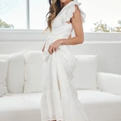 WeLove Fashion CLOTHING Frederica Dress - White