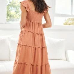 Desire Marsha Dress - Light Orange