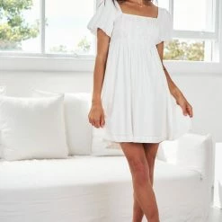 Style Box Maude Dress - White CLOTHING 10 Style Box Maude Dress - White CLOTHING