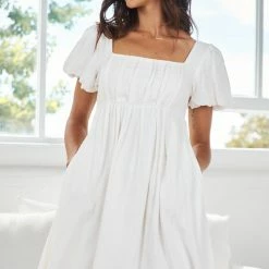 Style Box Maude Dress - White CLOTHING