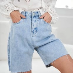 One Love Hannie Shorts - Light Denim CLOTHING