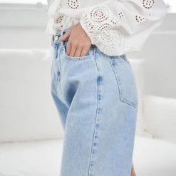 One Love Hannie Shorts - Light Denim CLOTHING