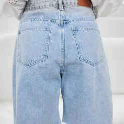 One Love Hannie Shorts - Light Denim CLOTHING