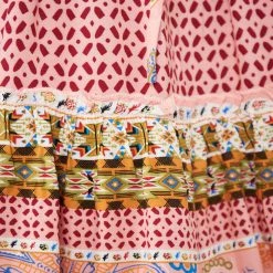 Miracle Fashion CLOTHING Florette Dress - Pink Print 13 Miracle Fashion CLOTHING Florette Dress - Pink Print