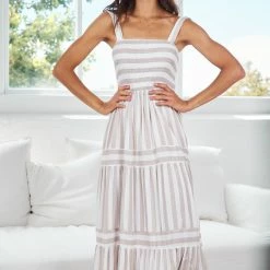 Dream House Mallory Dress - Stripe Print CLOTHING